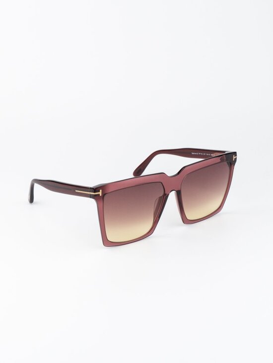 Tom Ford SABRINA-02 Women Sunglasses Bordeaux Gradient Square FT0764 69T main image 8